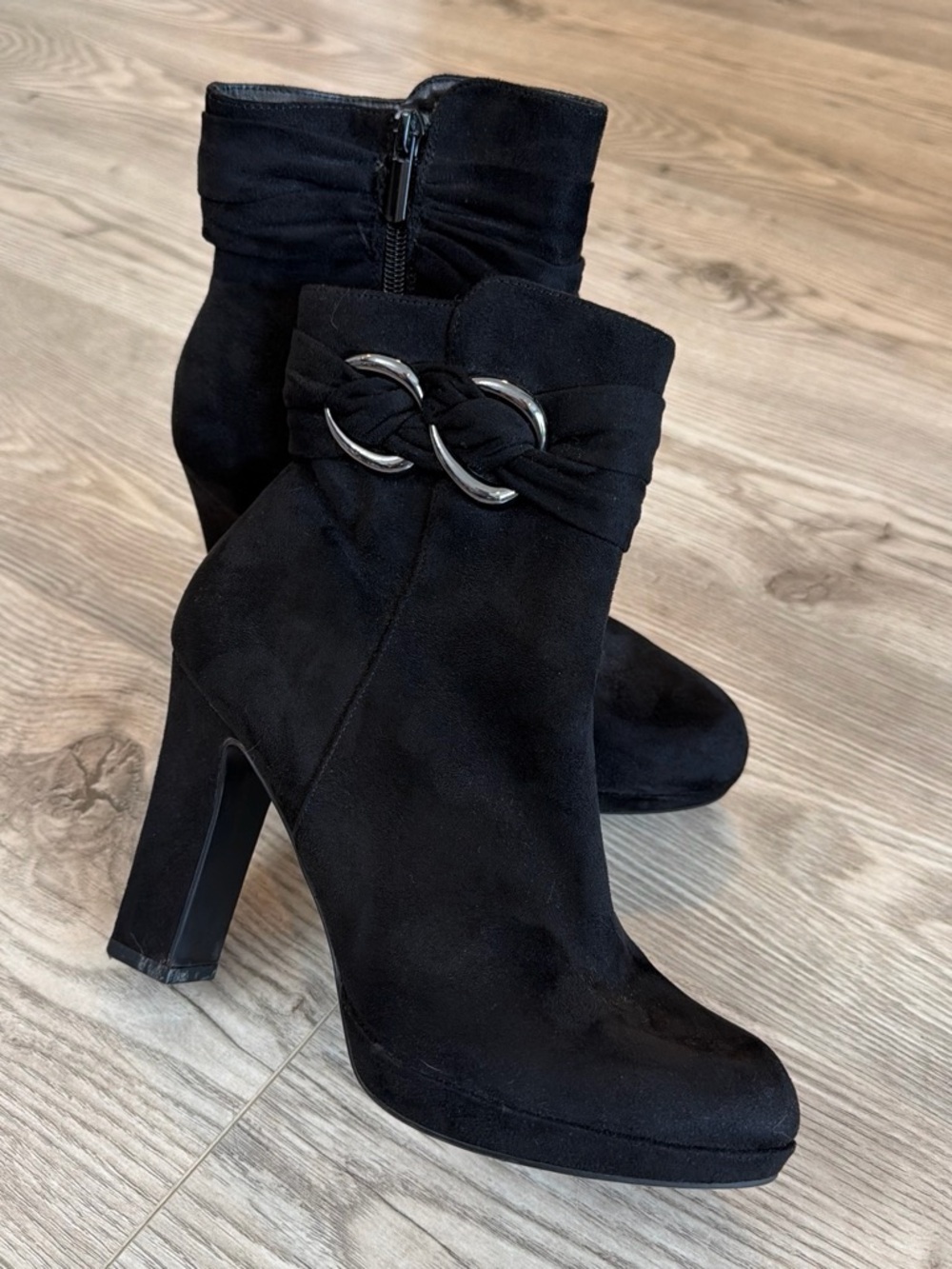 Impo Black Ankle Booties